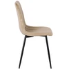 Mebel Elite Minkšta kėdė IBIS, veliūrinė, smėlio spalvos