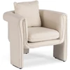 Mebel Elite Poilsio fotelis GALA, kreminis, 79 × 75 × 69 cm
