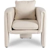 Mebel Elite Poilsio fotelis GALA, kreminis, 79 × 75 × 69 cm