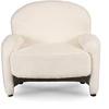Mebel Elite Poilsio fotelis MASSIMO, 82 × 70 × 79 cm, kreminis