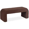 Sofa Mebel Elite Pufas MEBELELITE DELINO, buklė audinys, 122 × 45 × 48,5 cm, rudas