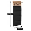 Mebel Elite Sieninė kabykla MODENA, 60 cm, artisan ąžuolo ir grafito spalvos