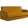 Mebel Elite Sofa-lova PORTO, miegamoji vieta 114 × 186 cm, garstyčių spalvos velūrinė