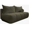 Mebel Elite Sofa-lova SARIA, 207 × 86 cm, alyvuogių spalvos, buklė audinys