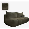 Mebel Elite Sofa-lova SARIA, 207 × 86 cm, alyvuogių spalvos, buklė audinys