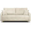 Mebel Elite Sofa-lova SEUL, miegamoji dalis 150 × 187 cm, smėlio spalvos