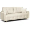 Mebel Elite Sofa-lova SEUL, miegamoji dalis 150 × 187 cm, smėlio spalvos