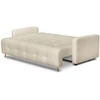 Mebel Elite Sofa-lova SEUL, miegamoji dalis 150 × 187 cm, smėlio spalvos
