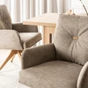 Fotelis Mebel Elite Sukamoji kėdė su porankiais, 47 × 47 × 50 cm, ruda