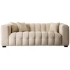 Mebel Elite Trivietė sofa, 235 × 105 × 77 cm, kreminė