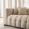 Mebel Elite Trivietė sofa, 235 × 105 × 77 cm, kreminė