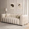 Mebel Elite Trivietė sofa, 235 × 105 × 77 cm, kreminė