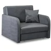 Mebel Elite Vienvietis fotelis-lova, miegamoji vieta 195 × 82 cm, pilkas