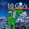 0,25 m - žalias - 1 vnt. Cat.7 tinklo kabelis Lan Ethernet patch kabelis S-ftp Lszh Pimf 10gb s Rj45 kištukas Cat6a