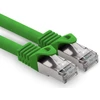 0,25 m - žalias - 1 vnt. Cat.7 tinklo kabelis Lan Ethernet patch kabelis S-ftp Lszh Pimf 10gb s Rj45 kištukas Cat6a