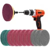 10 valymo padėkliukų šepetėlių rinkinys, suderinamas su bosch home and garden akumuliatoriniu valymo šepečiu universal brush (2 x mikropluošto padėkliukai, 2 x virtuvės padėkliukai, 2 x putų padėkliukai, 2 x didelio našumo padėkliukai, 2 x