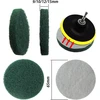 10 valymo padėkliukų šepetėlių rinkinys, suderinamas su bosch home and garden akumuliatoriniu valymo šepečiu universal brush (2 x mikropluošto padėkliukai, 2 x virtuvės padėkliukai, 2 x putų padėkliukai, 2 x didelio našumo padėkliukai, 2 x