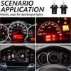 10 vnt. Dc 12v 1.2w T5 tiesioginio jungimo indikatoriaus lemputė centrinio valdymo prietaisų skydelio lemputė automobiliui motociklui vidaus greičio matuoklio lemputė geltona