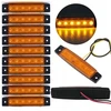 10 vnt. šoninis gabaritinis žibintas su 6 led diodais sunkvežimiams