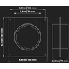 100 mm ortakis jungties flanšas, plastikinis tiesus vamzdžio flanšas šildymo, vėsinimo, vėdinimo sistemai (10 cm)
