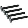 100 vnt. M6 x 50 mm cilindrinės galvutės varžtai, juodi baldų varžtai