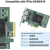 10gtek® Gigabit Pcie serverio adapteris, skirtas Intel I350-t2 - I350am2 lustas, dvigubas Rj45 prievadas, 1gbit Pci Express Ethernet Lan tinklo plokštė, 10/100/1000mbps Nic, skirtas Windows Server, Win8, 10, Xp ir Linux
