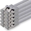1.0m - pilka - Cat.7 - tinklo kabelis patchcable lancable ethernet (komplektas) - 10gbase-t - 10000 mbps - Cat7 S-ftp dvigubai ekranuotas Pimf 600mhz
