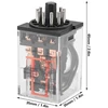 11 kontaktų universalioji relė elektromagnetinė bendrosios paskirties relė Mk3p-i ac 220v