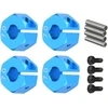 12 mm Hex Adapteris Rc Ratų Detalėms (4 vnt.) Mėlynas