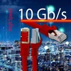 15m - raudonas - 1 vnt. Cat.7 tinklo kabelis Lan Ethernet patch kabelis S-ftp Lszh Pimf 10gb s Rj45 kištukas Cat6a