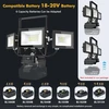 18 V Led statybinis prožektorius darbo lemputė, 90 W 6500 K belaidė statybvietės lempa Led prožektorius akumuliatorius Ip65 atsparus vandeniui priekinis žibintas su Usb prievadu, skirtas M-akita 360° darbo apšvietimui (be akumuliatoriaus)
