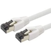 1attack.de 0.25 m Cat 8 tinklo kabelis Cat8 baltas - 1 vnt. Cat.8 Lan 2000 Mhz 40 Gbit/s 40gbase-t Poe+ Patch kabelis Ethernet kabelis Lszh - 1 x 0.25 m baltas