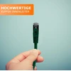 1Attackde 0,25 m - žalias - cat.7 - tinklo kabelis patchcable lancable ethernet - 10gbase-t - 10000 mbps cat7 sftp dvigubai ekranuotas pimf 600mhz