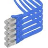 1attack.de 3 m - mėlyna - 5 vnt. cat.7 gigabit ethernet lan plokščias kabelis (rj45) tinklo kabelis neapdorotas kabelis (10 gbit/s) instaliacinis kabelis plonas suderinamas su cat.5 - cat.5e - cat.6