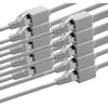 1attack.de 618357 Cat7 Cat.7 ilginimo adapteris - 0,5 m - Ethernet kabelis Lankabel tinklo kabelis 10 Gb / s (rj45) Cat6a kištukinis lizdas 10 vienetų - pilkas