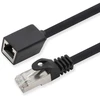 1Attackde Cat7 tinklo kabelio prailgintuvas 10m, juodas, Rj45 jungtys