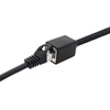 1Attackde Cat7 tinklo kabelio prailgintuvas 10m, juodas, Rj45 jungtys