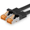 1attack.de Cat.7 tinklo kabelis Cat7 ethernet kabelis patch kabelis tinklo Lan kabelis Cat.7 neapdorotas kabelis 10 Gb/s (sftp Pimf Lszh) rinkinys su Rj45 jungtimi Cat.6a