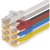 1conn - 0,25 m tinklo kabelis, ethernet, lan ir patch kabelis maksimaliam interneto greičiui ir jungia visus įrenginius su rj 45 lizdu, 7 spalvos - 7 vnt.