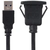 1m atsparus vandeniui vieno usb 3.0 prailginimo fiksatoriaus tipo automobilinis aux kabelis prietaisų skydeliui
