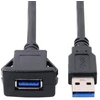 1m atsparus vandeniui vieno usb 3.0 prailginimo fiksatoriaus tipo automobilinis aux kabelis prietaisų skydeliui