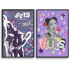 2 dalių sienų dekoras Olivia Anime Rodrigo drobės plakatas sienų dekoras drobės plakatas kambario dekoratyvinis estetinis plakato atspaudas dekoras plakatas 30x45cm stilius