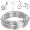 2 mm x 30 m craft viela, sidabrinė lanksti metalinė craft viela, aliuminio viela, minkšta ir lanksti viela, aliuminio craft viela, viela papuošalų modeliavimui, papuošalams, "pasidaryk pats" dekoratyvinėms dalims, bonsų medžiams
