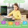 [2 pakuotės] 8,5 colio spalvinga lcd rašymo planšetė, ištrinama piešimo lenta, dovana vaikams, grafikos planšetė žaidimams 2 3 4 5 6 7 metų vaikams (žalia ir mėlyna, 2 atskiros pakuotės)