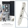2 prievadų Usb A lizdų plokštės adapteris, 30 cm