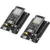 2 rinkiniai Esp32s ir terminalo adapteris Esp32 Wroom 32 kūrimo plokštė Breakout Board, Nodemcu Wlan Wifi Bluetooth Ch340 lustas
