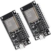2 rinkiniai Esp32s ir terminalo adapteris Esp32 Wroom 32 kūrimo plokštė Breakout Board, Nodemcu Wlan Wifi Bluetooth Ch340 lustas
