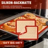2 silikoninių kepimo kilimėlių rinkinys, 42 x 29,5 cm, daugkartinė kepimo plėvelė, silikoninis kilimėlis, nelipni danga, neslystantis tešlos kilimėlis, karščiui atsparus kepimo kilimėlis