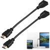 2 vnt. hdmi prailginimo laidas, hdmi prailginimo kabelis, 30 cm, 4k hdmi adapteris iš tėviško į moterišką, palaiko 3d, uhd, 2160p, 60hz hdmi kabelio prailginimas, skirtas tv priedėliui, ps5, monitoriui, projektoriui