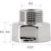 2 vnt. reduktoriai: 1/2" į 3/8"